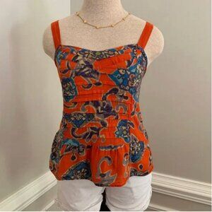 American Eagle Peplum Tiered Adjustable Straps Top Size XS